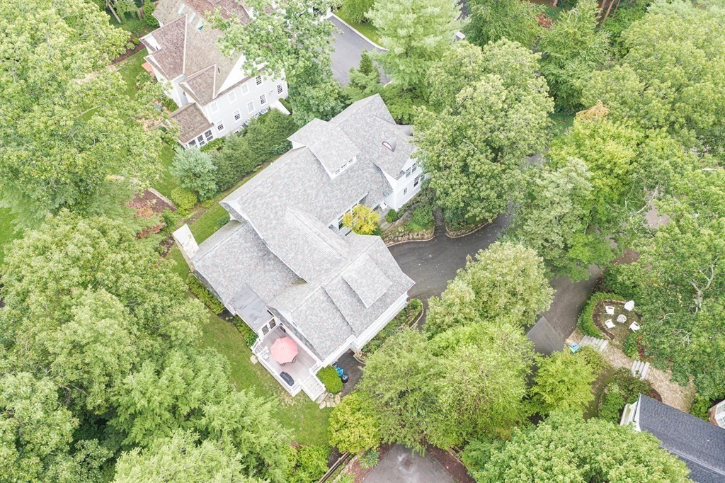47 Cypress Road Wellesley, MA 02481 - Photo 36 of 36 an aerial view of residential house with outdoor space and swimming pool