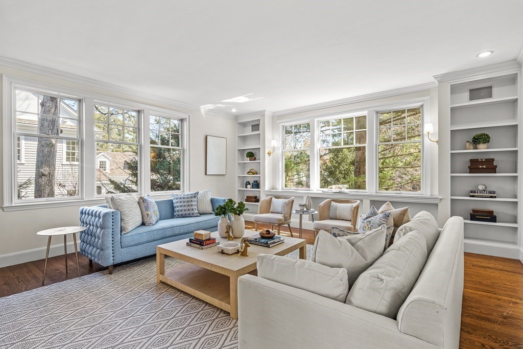 47 Cypress Road Wellesley, MA 02481 - Photo 4 of 36 a living room with furniture and large windows