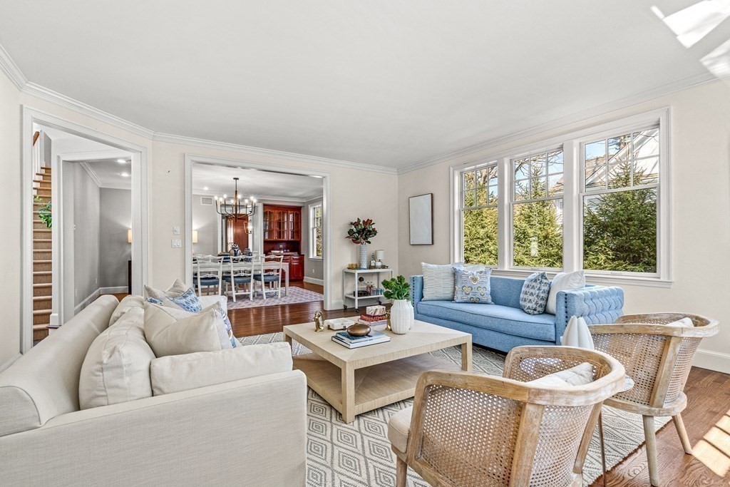 47 Cypress Road Wellesley, MA 02481 - Photo 5 of 36 a living room with furniture and a large window