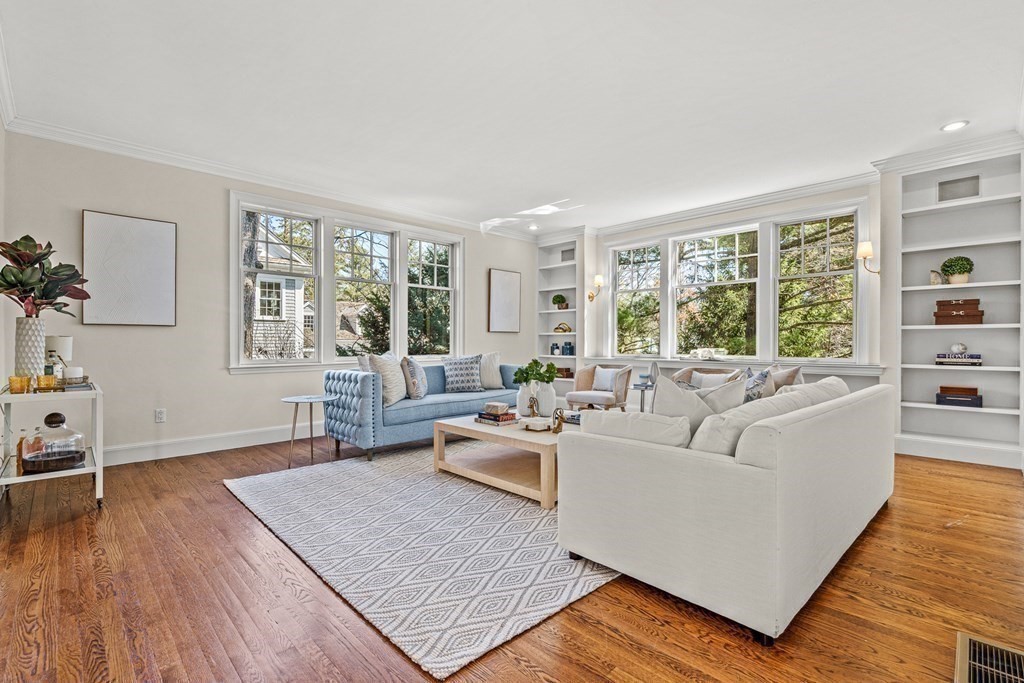 47 Cypress Road Wellesley, MA 02481 - Photo 6 of 36 a living room with furniture and a large window