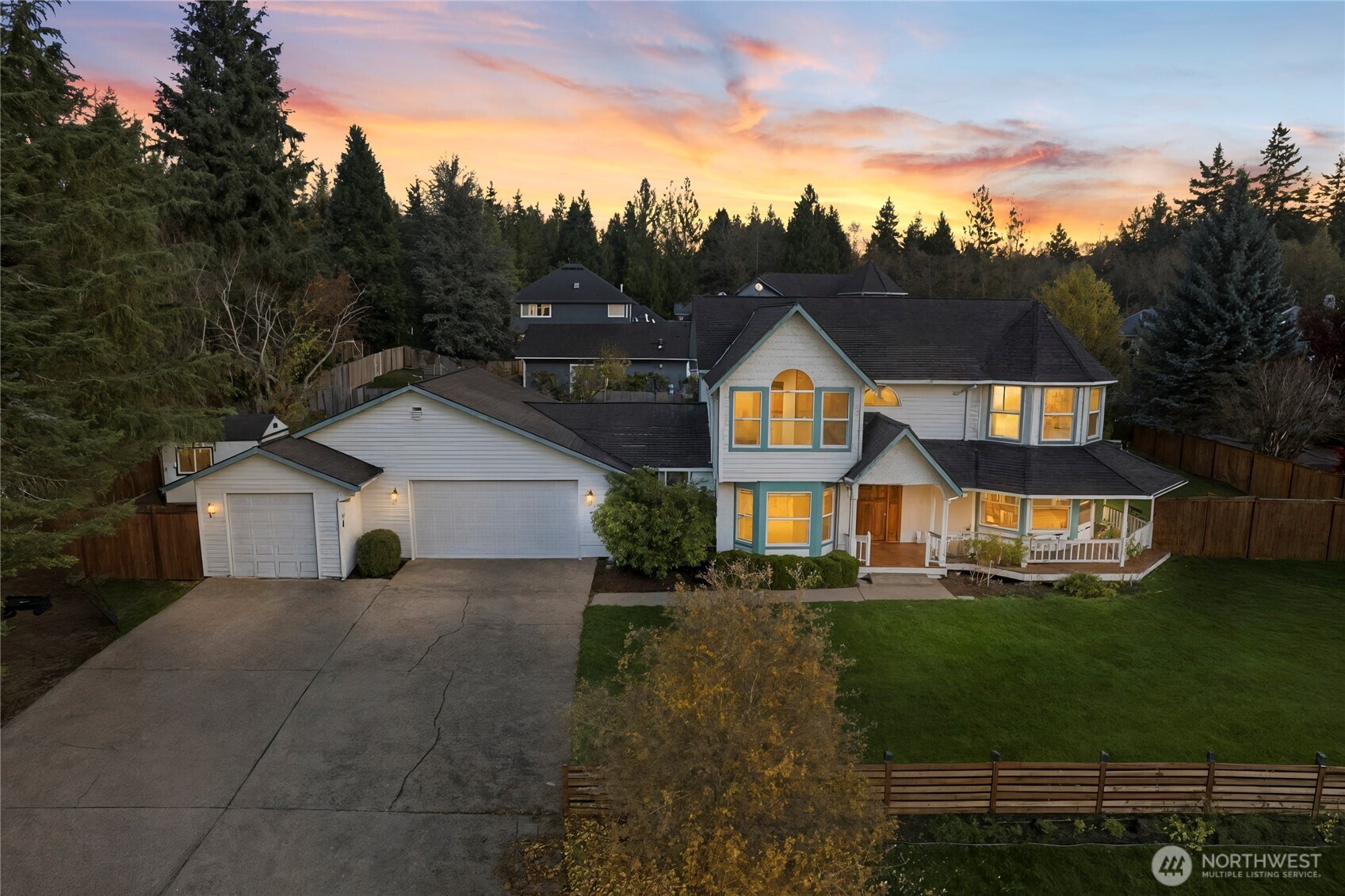 14010 282nd Lane Northeast Duvall, WA 98019 - Photo 1 of 34 a front view of a house with garden