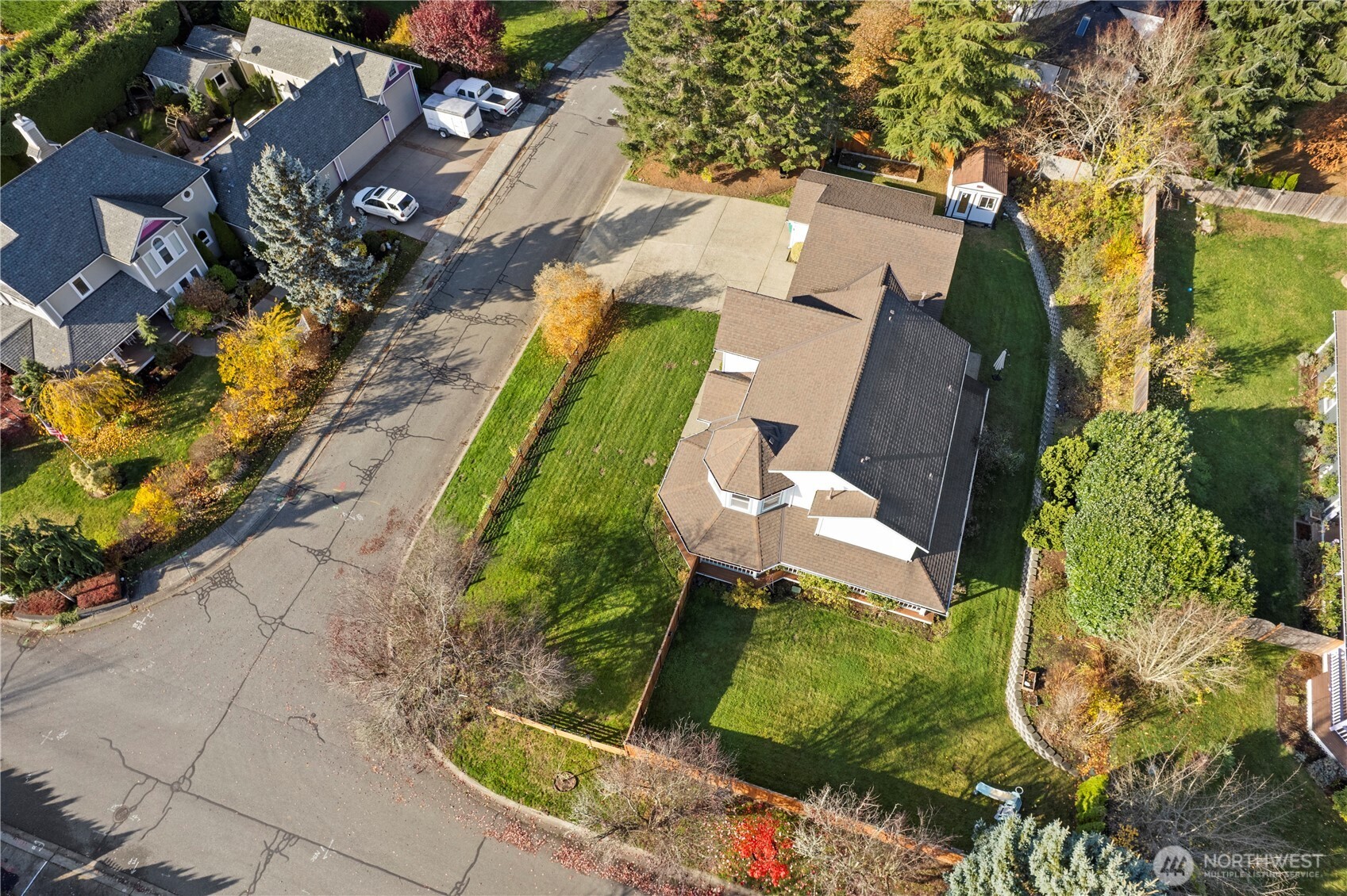 14010 282nd Lane Northeast Duvall, WA 98019 - Photo 32 of 34 an aerial view of a house