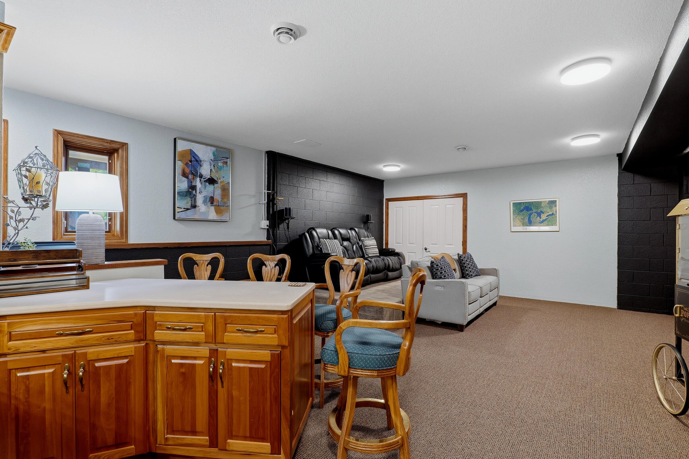 W2485 Ourtown Road Lima, WI 53085 - Photo 28 of 62 LL Kitchenette to Theater