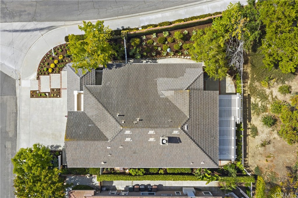 2 Tidemark Laguna Niguel, CA 92677 - Photo 49 of 57 a aerial view of a house with a yard and potted plants