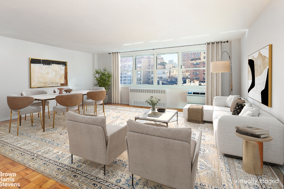 315 East 70th Street, Unit 8G Manhattan, NY 10021 - Photo 3 of 16 a living room with furniture and a window