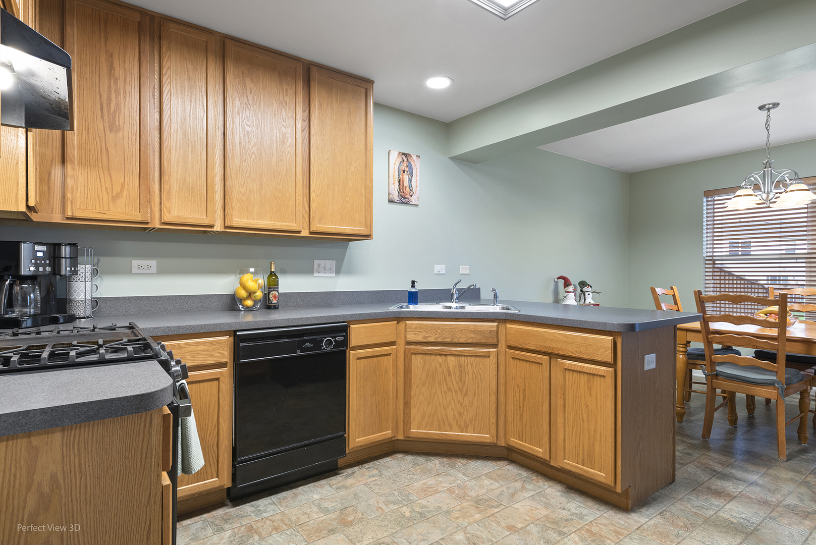 1840 Spinnaker Street Pingree Grove, IL 60140 - Photo 11 of 25 a kitchen with stainless steel appliances granite countertop a stove a sink dishwasher and a refrigerator