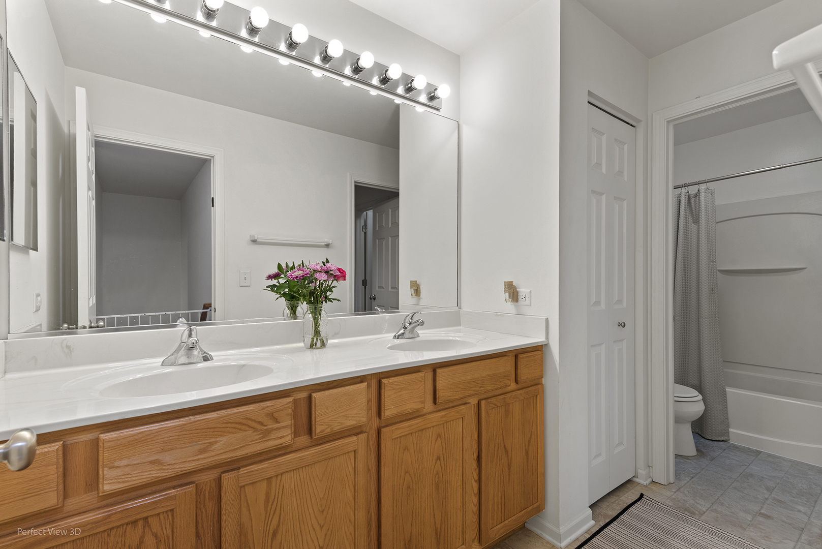 1840 Spinnaker Street Pingree Grove, IL 60140 - Photo 20 of 25 a bathroom with a double vanity sink and a mirror