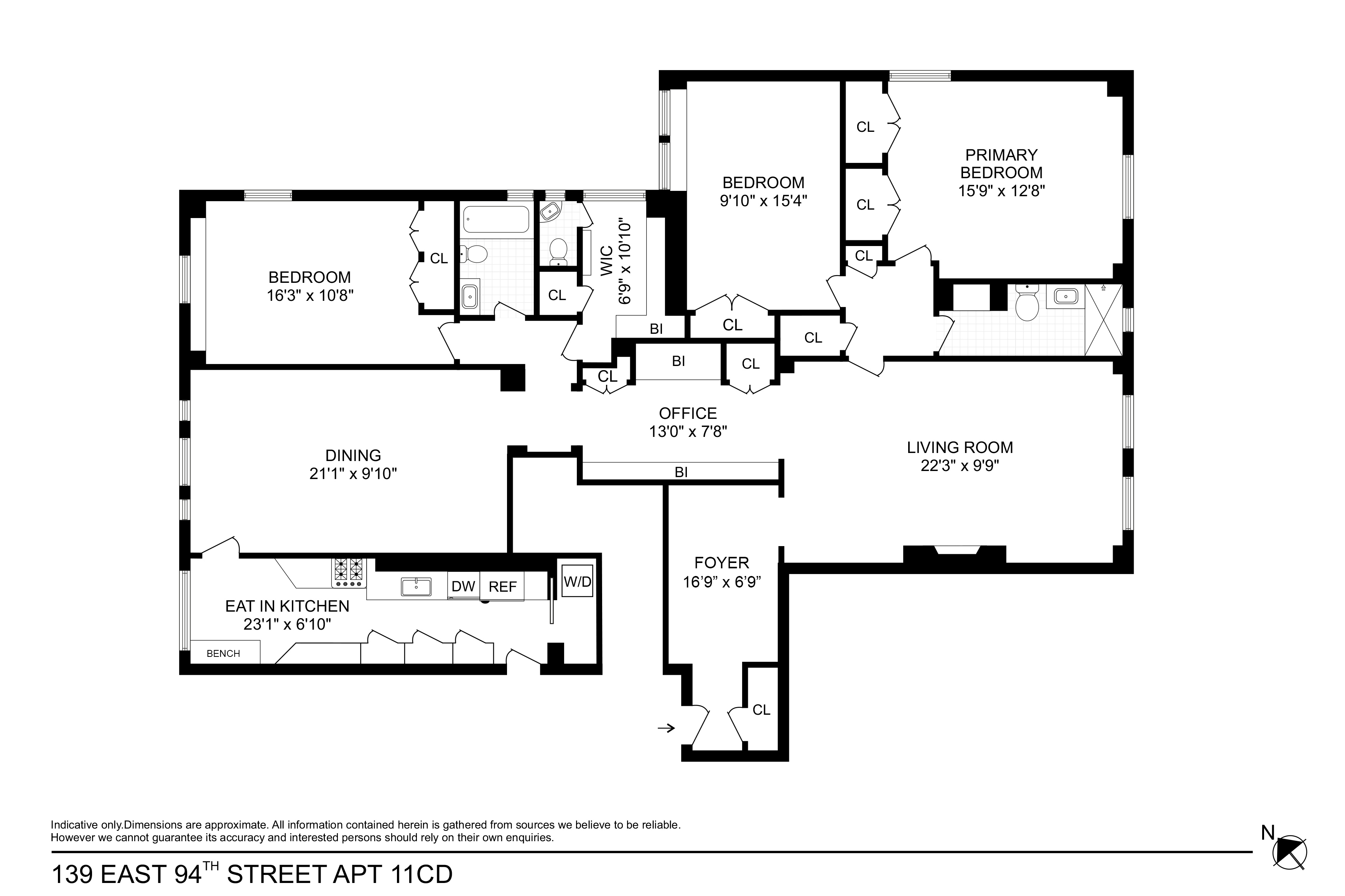 139 East 94th Street, Unit 11CD Manhattan, NY 10128 - Photo 27 of 28 a picture of a book and a bed