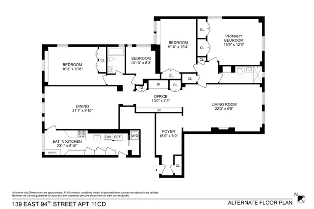 $2,695,000 | 139 East 94th Street, Unit 11CD | Upper East Side