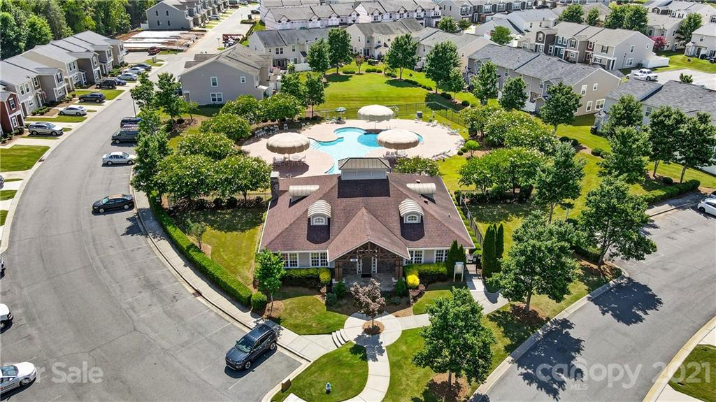 142 Council House Road Fort Mill, SC 29708 - Photo 32 of 32 an aerial view of a house with a swimming pool yard and outdoor seating