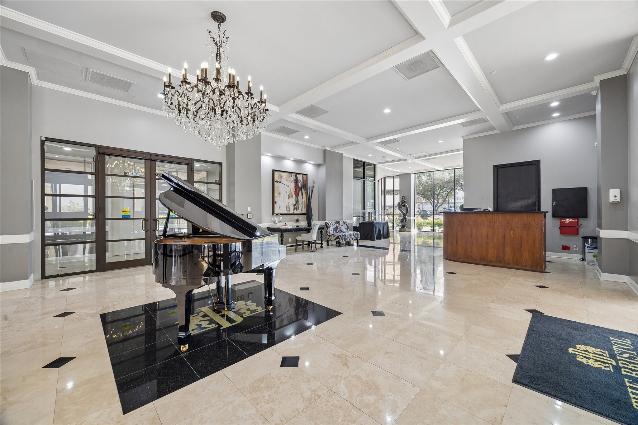 3350 McCue Road, Unit 1101 Houston, TX 77056 - Photo 26 of 31 Entrance to lobby & concierge desk.