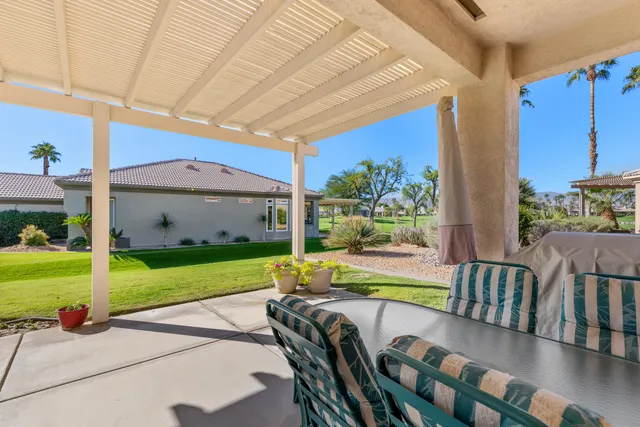 a house view with a seating space