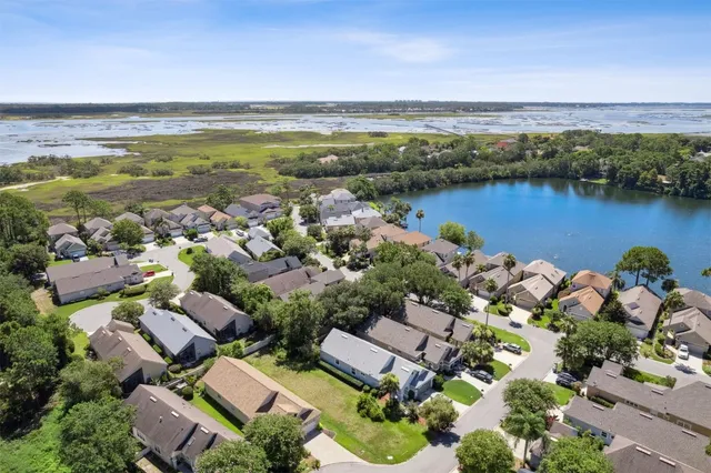 a view of sign board and a building