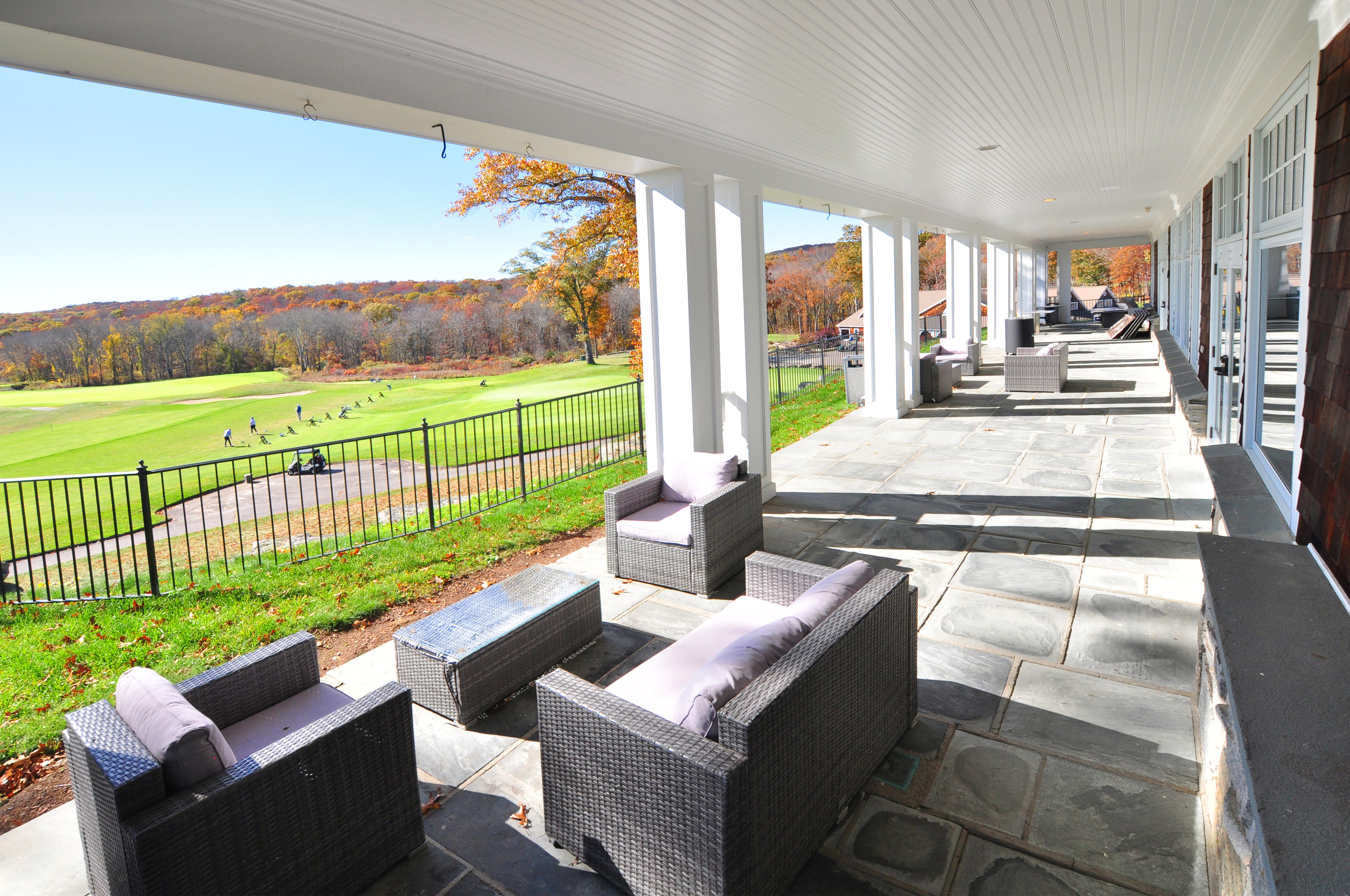 708 Fox Hopyard Road East Haddam, CT 06423 - Photo 29 of 31 a view of a patio with couches chairs and a yard