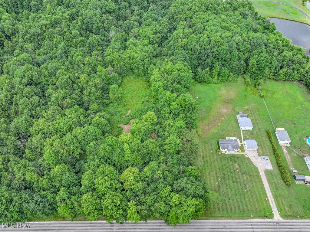 V/l Austin Road Geneva, OH 44041 - Photo 2 of 11 Here is the view of the lot looking from east to west. land has been surveyed and has pink ribbons on perimeter lines.