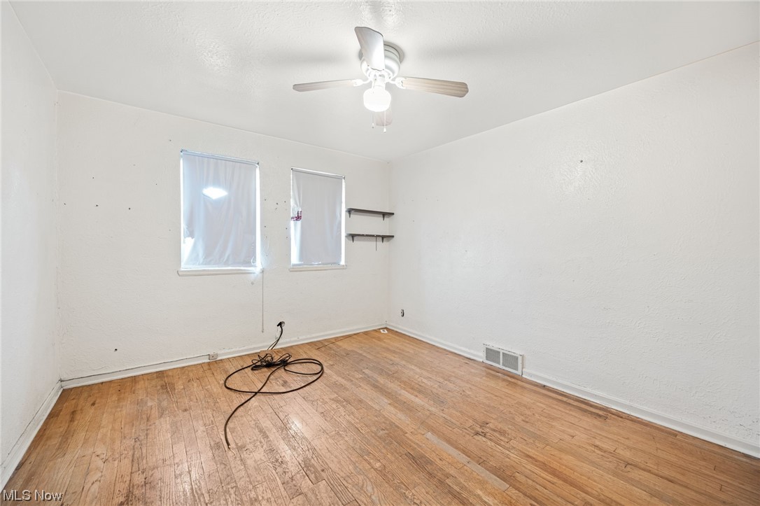3799 Colony Road South Euclid, OH 44118 - Photo 17 of 34 Empty room featuring ceiling fan and light hardwood / wood-style flooring
