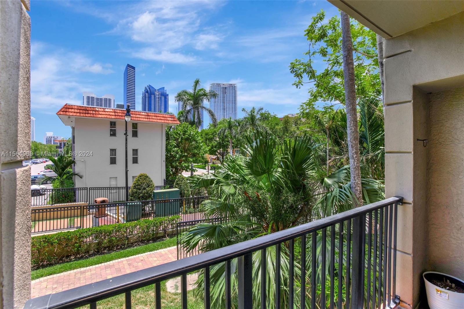 17150 North Bay Road, Unit 2216 Sunny Isles Beach, FL 33160 - Photo 9 of 46 a view of a balcony with plants