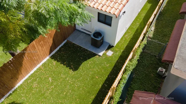 a view of an outdoor space and deck
