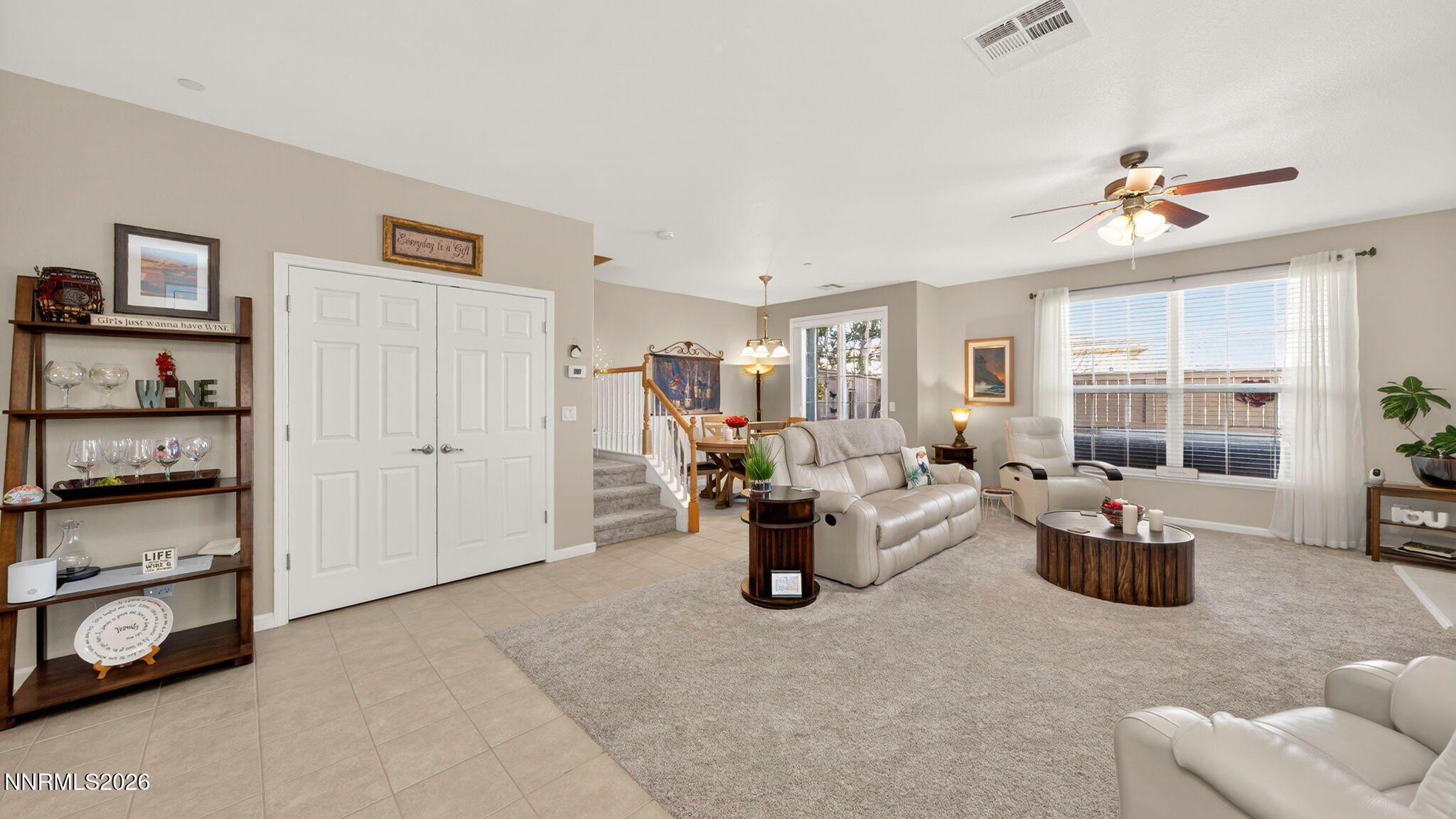 1750 Wind Ranch Road, Unit B Reno, NV 89521 - Photo 6 of 42 a living room with furniture and view of kitchen