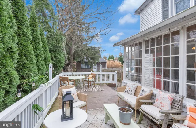 a view of an outdoor space with seating area