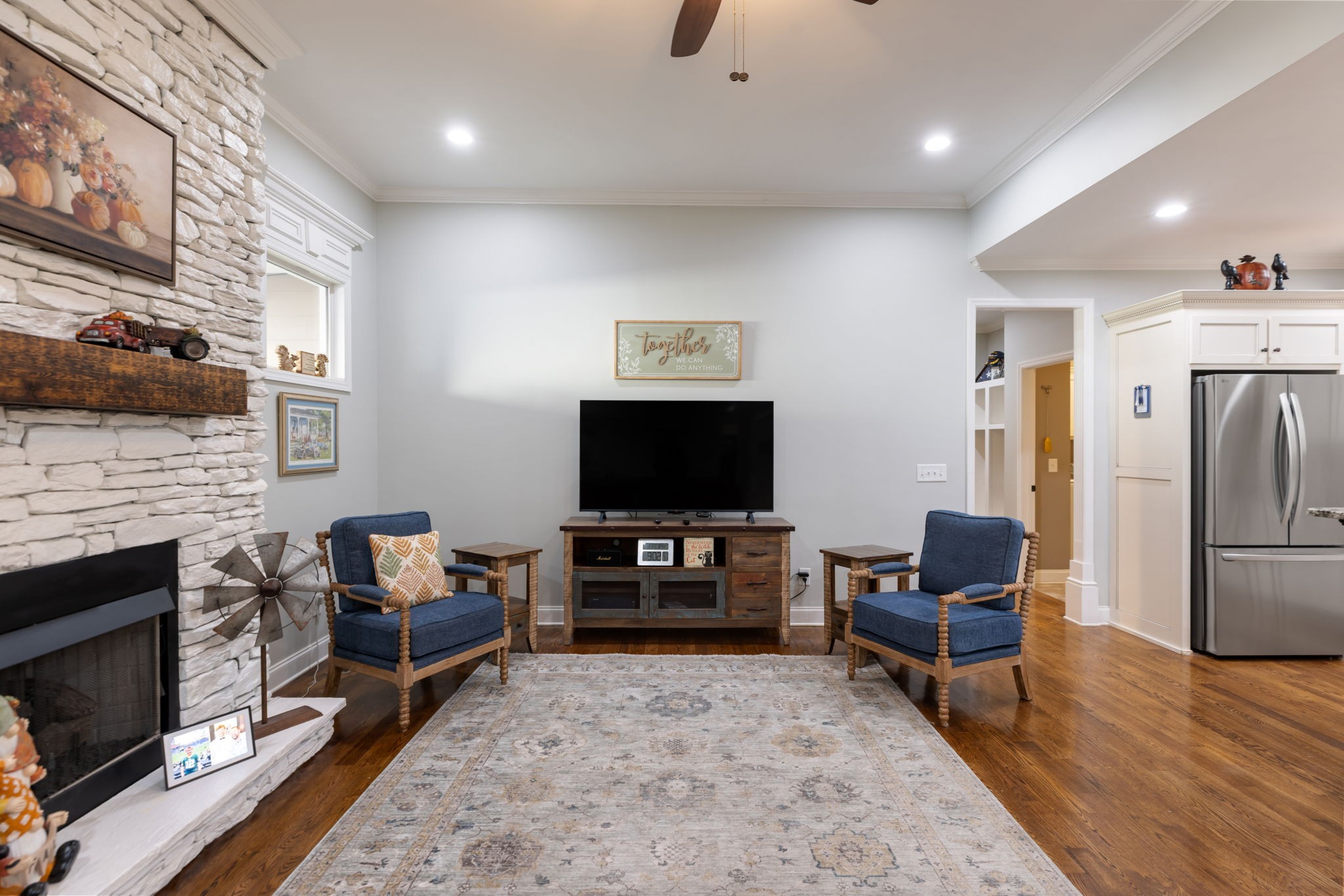 4120 Turnberry Road Spring Hill, TN 37174 - Photo 27 of 48 a living room with furniture and a flat screen tv