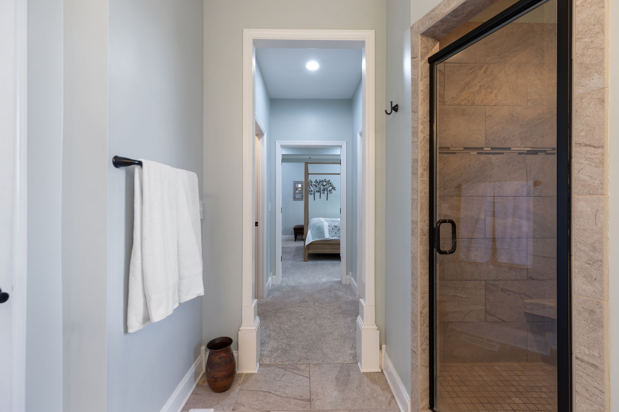 4120 Turnberry Road Spring Hill, TN 37174 - Photo 40 of 48 a view of a hallway with wooden floor and windows