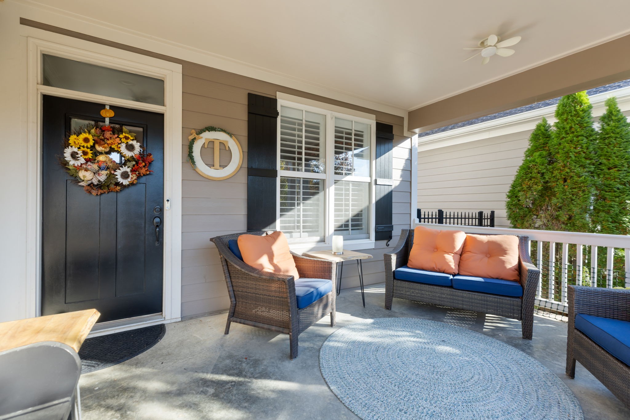 4120 Turnberry Road Spring Hill, TN 37174 - Photo 4 of 48 a outdoor space with patio furniture and a potted plant