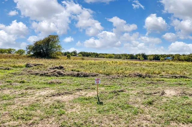 a view of a lake with houses in the back