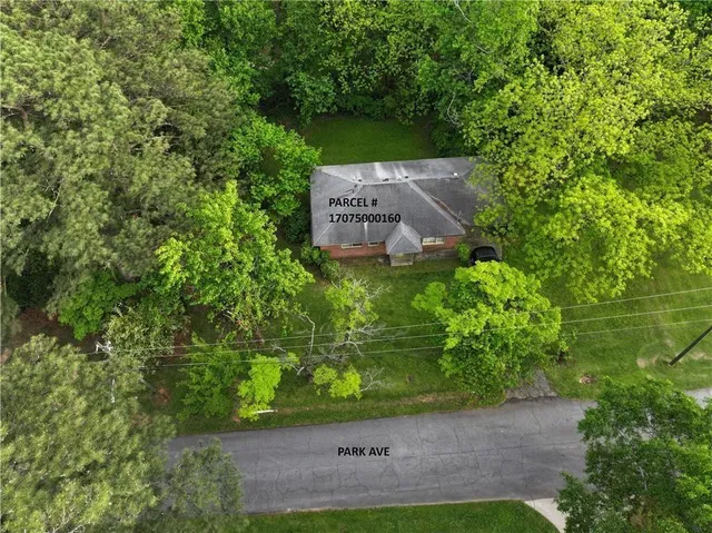 a view of a backyard with a garden