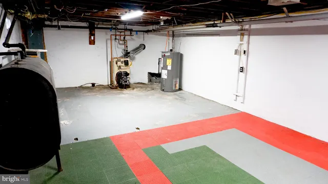 a view of storage and utility room