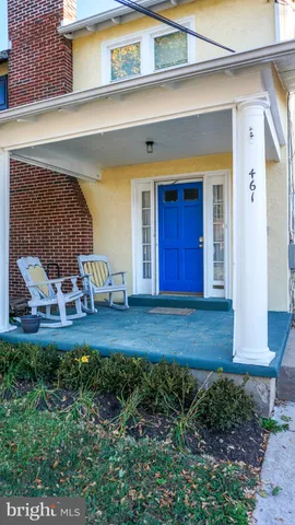 a view of a house with a porch