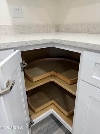 a close view of utility room