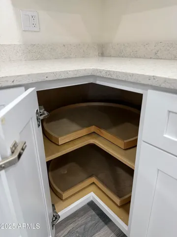 a close view of utility room