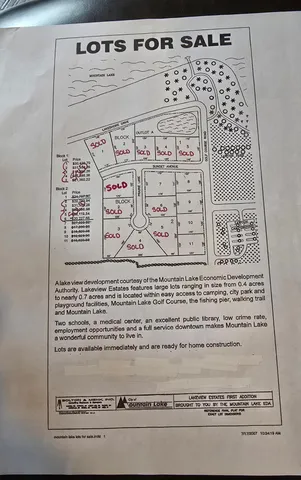 $8,414 | 11 Sunset Avenue-prairie Ln Mountain Lake, Mountain Lake, MN 56159