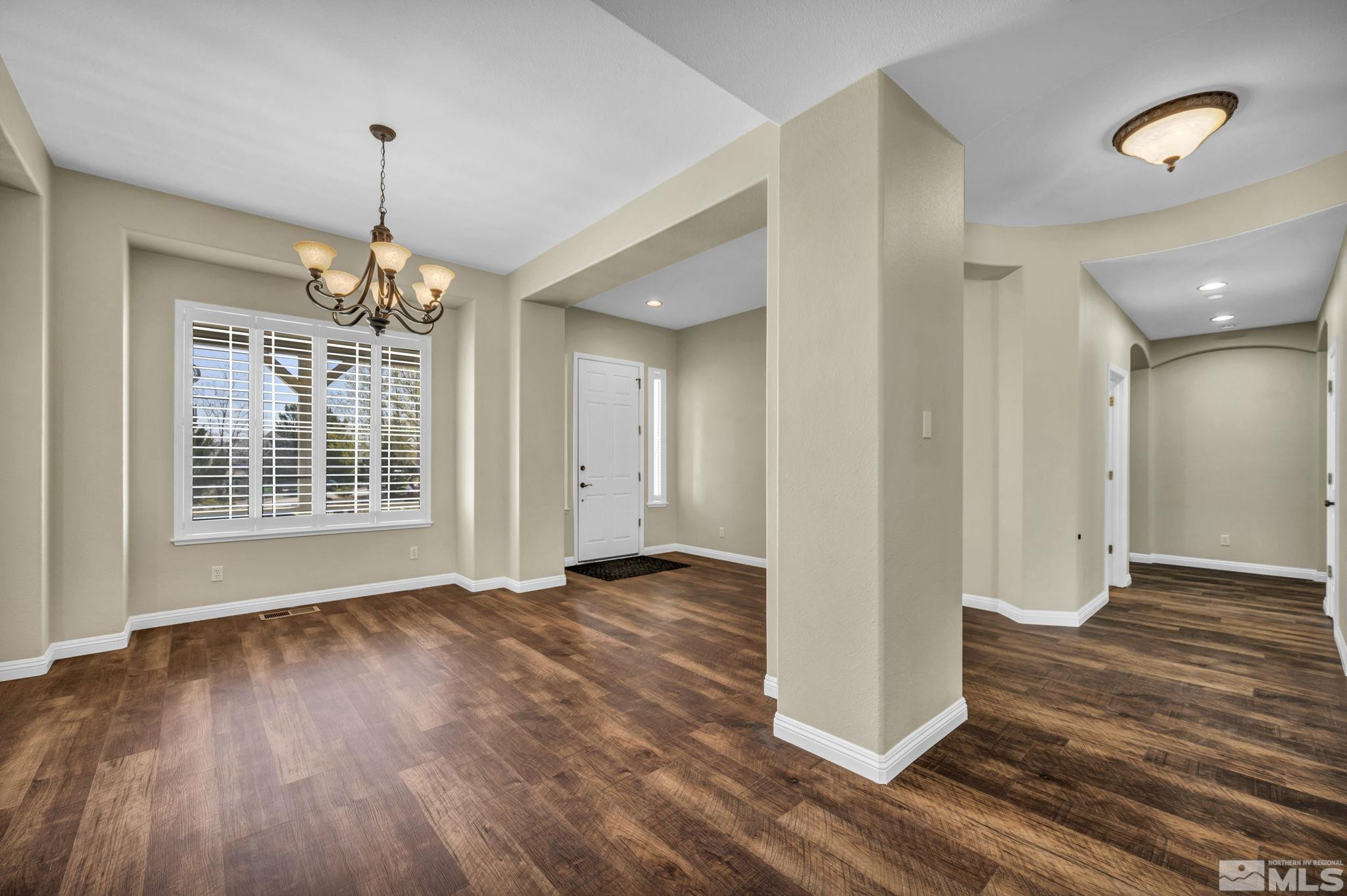 3471 Forest View Court Reno, NV 89511 - Photo 32 of 38 a view of livingroom with hardwood floor and hallway