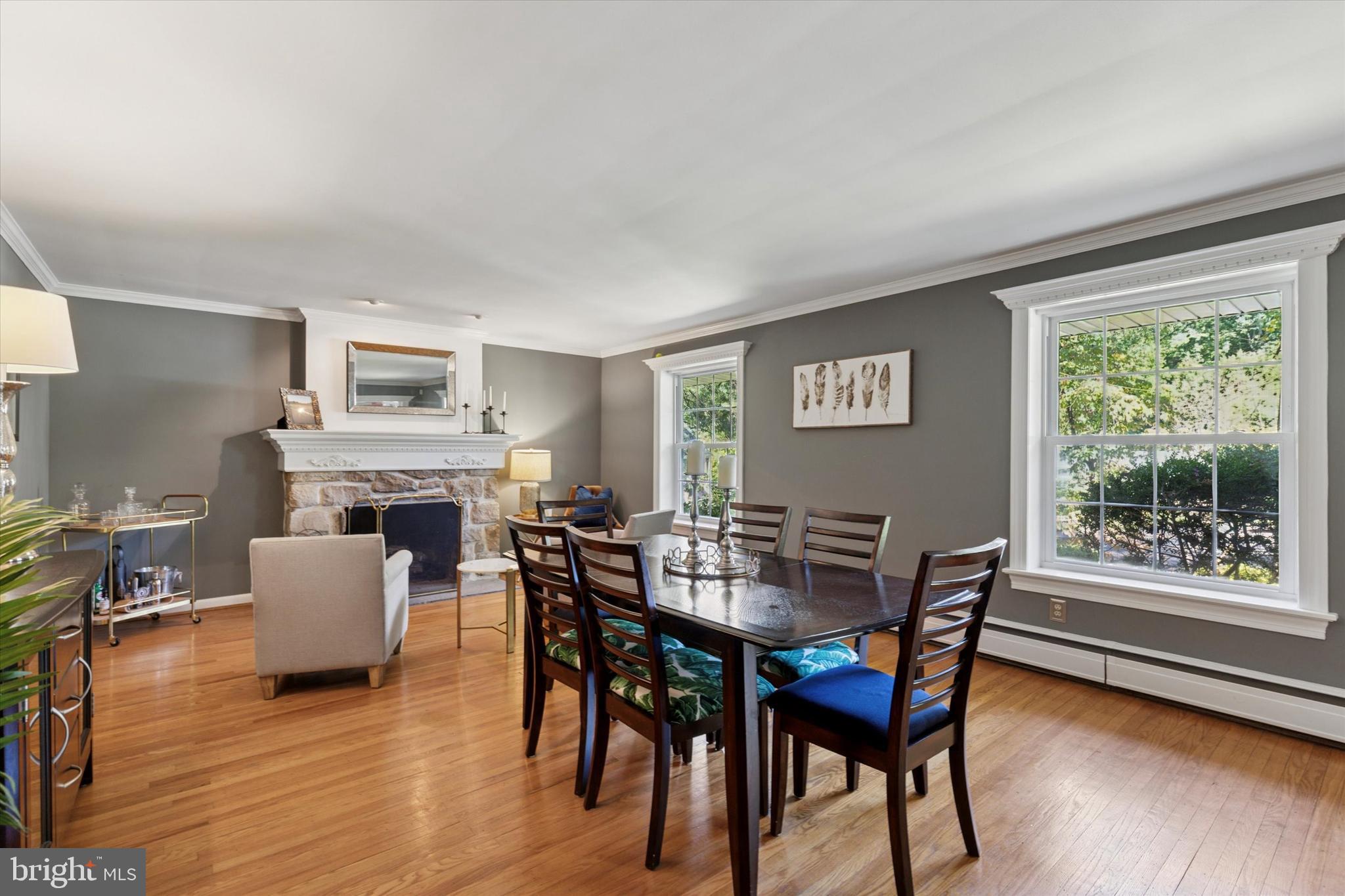 711 Custis Road Glenside, PA 19038 - Photo 2 of 53 a view of a dining room with furniture window and wooden floor