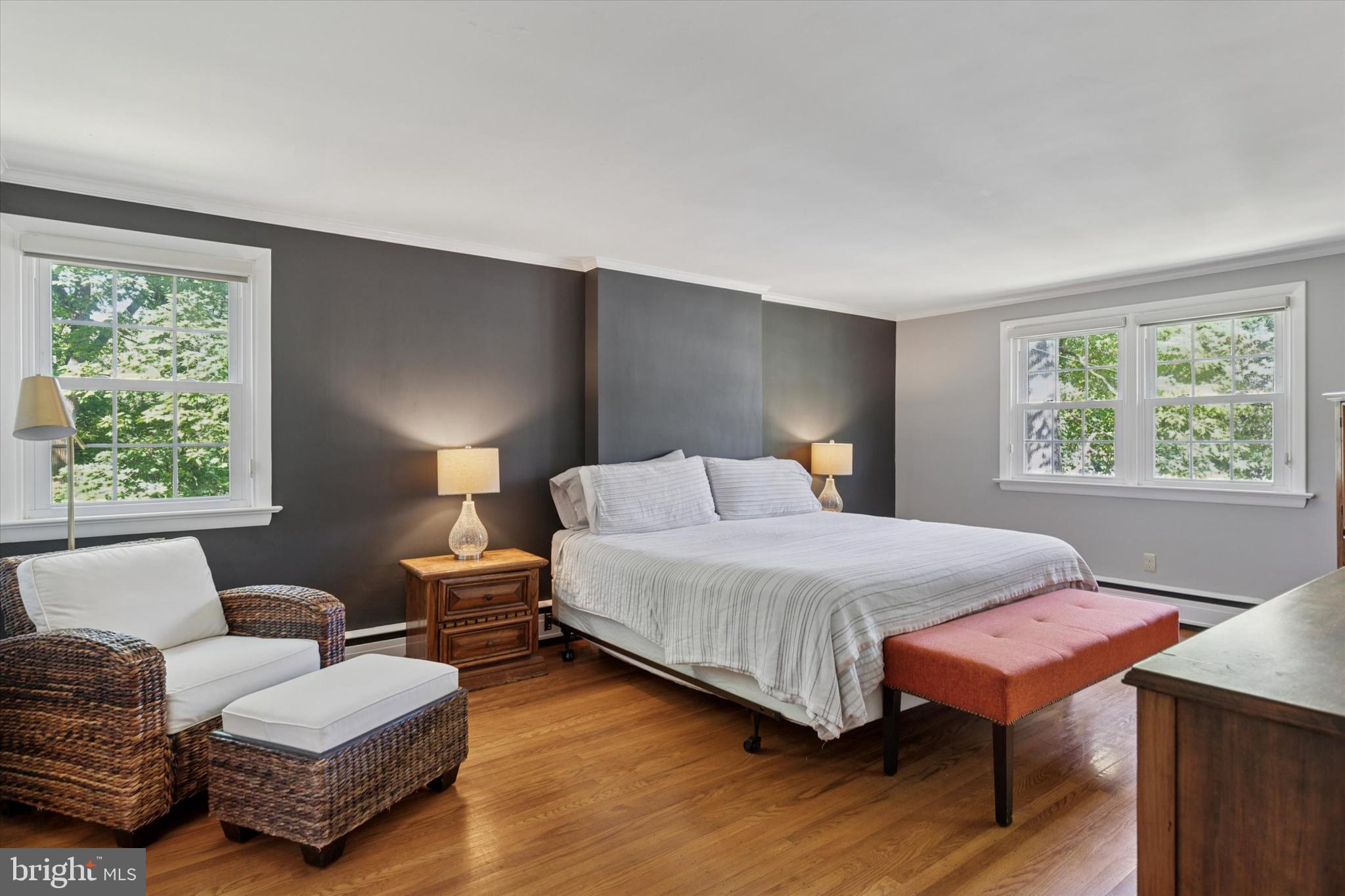 711 Custis Road Glenside, PA 19038 - Photo 21 of 53 a bedroom with a bed window and couch