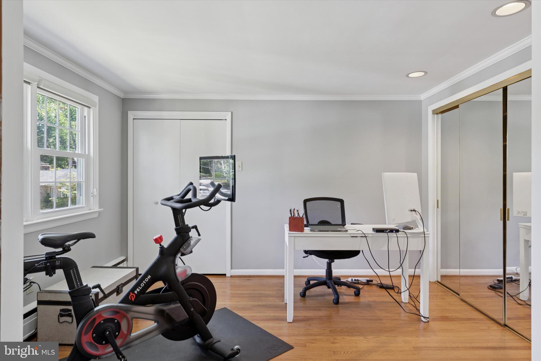 711 Custis Road Glenside, PA 19038 - Photo 27 of 53 a view of a workspace with furniture and a window