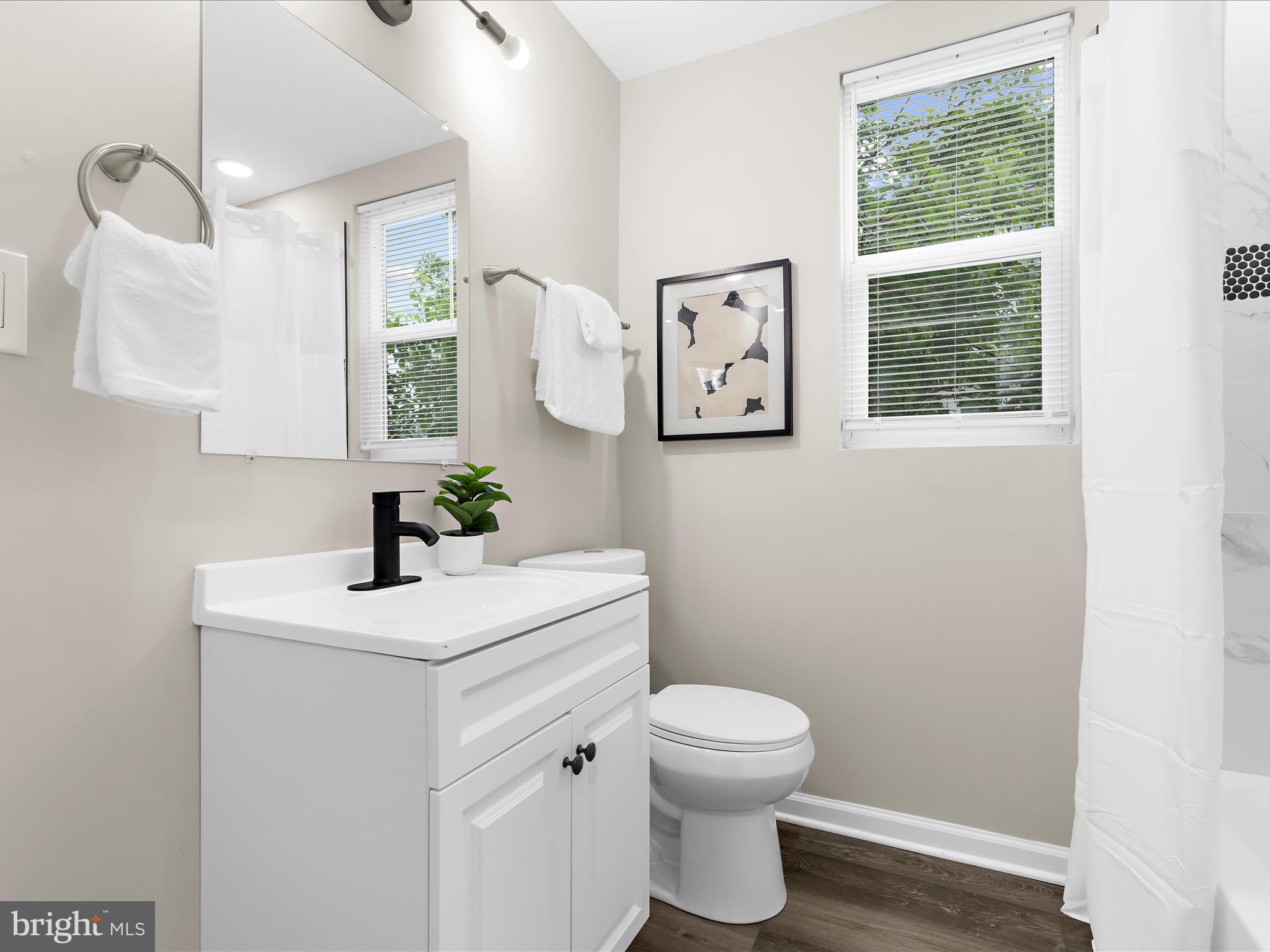 3708 Mohawk Avenue Baltimore, MD 21207 - Photo 36 of 54 a bathroom with a toilet sink and mirror
