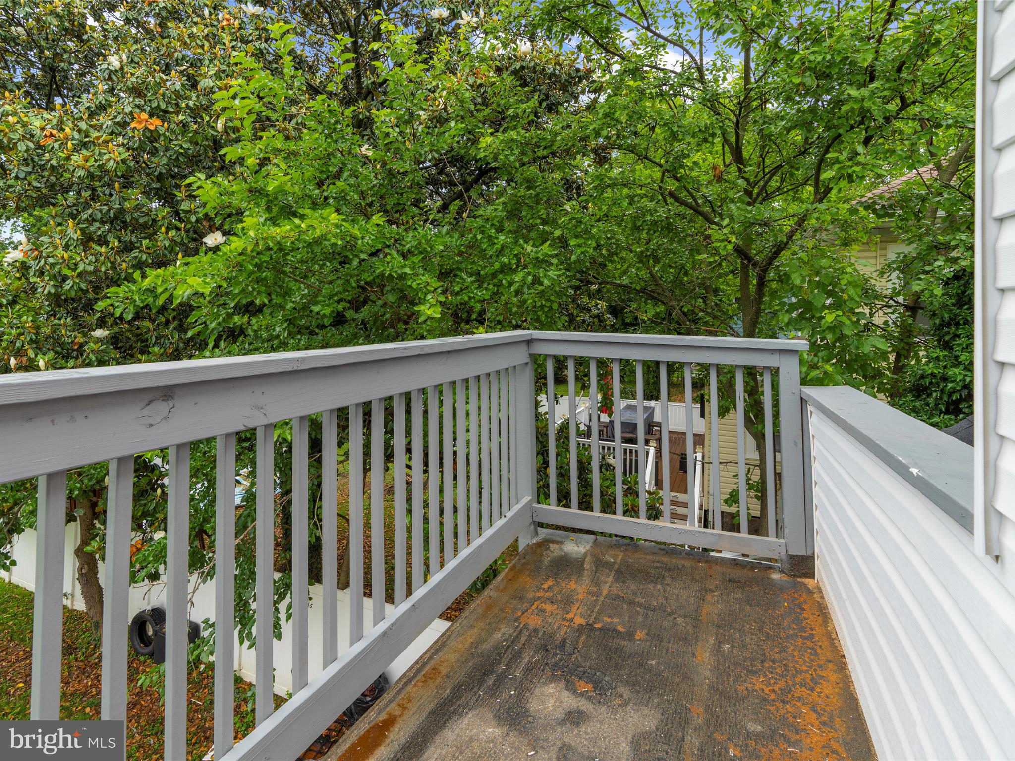 3708 Mohawk Avenue Baltimore, MD 21207 - Photo 45 of 54 a view of balcony with deck and yard