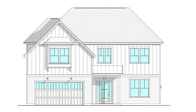 a view of a white building