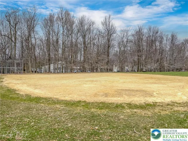 a view of an ocean and trees