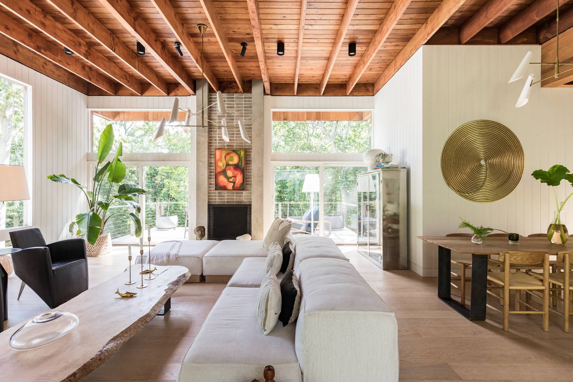 216 Bull Path East Hampton, NY 11937 - Photo 5 of 30 a living room with furniture a large window with outer view