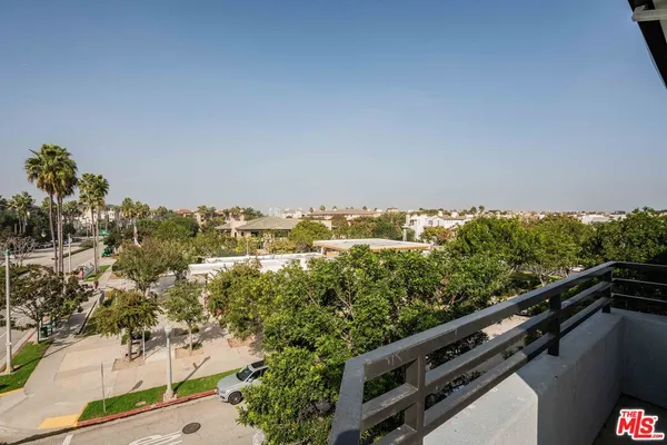 a view of city from balcony