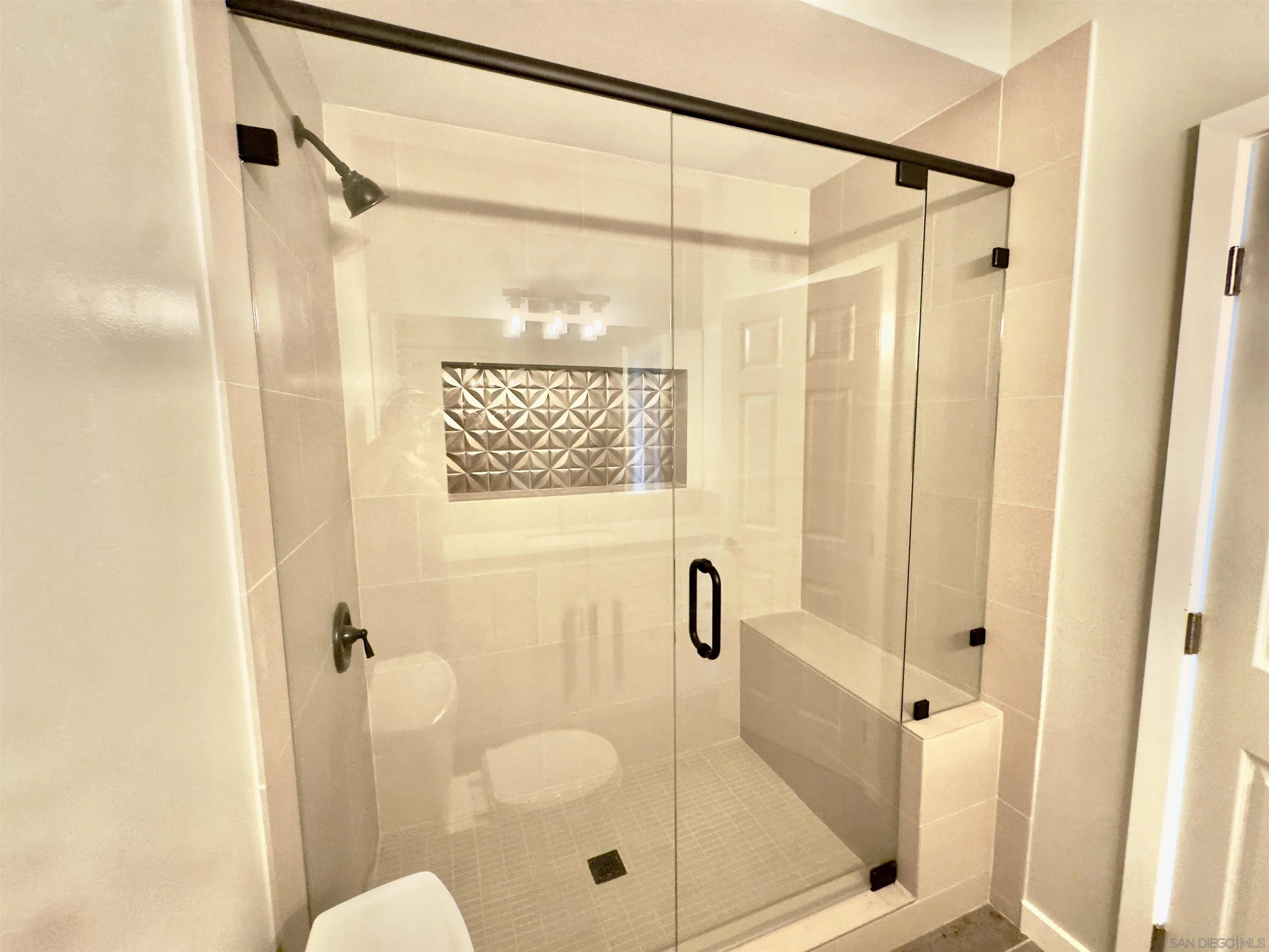 11677 Valle Vista Road Lakeside, CA 92040 - Photo 38 of 44 a bathroom with a shower and a sink