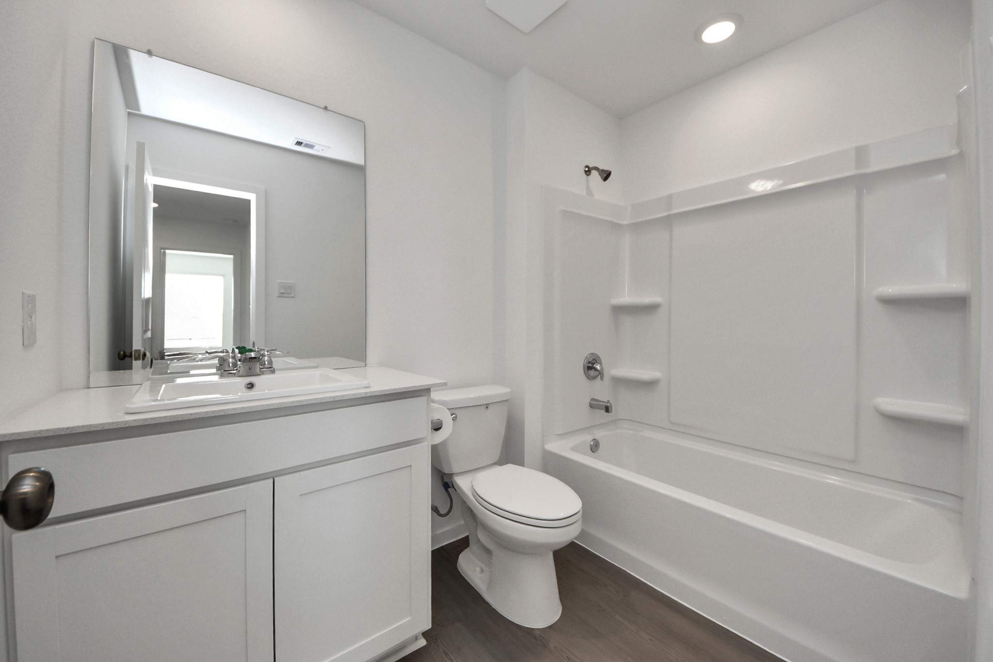 2523 Night Emerald Drive Rosharon, TX 77583 - Photo 32 of 42 a bathroom with a sink a toilet and shower