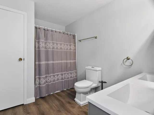 a bathroom with a sink and a toilet