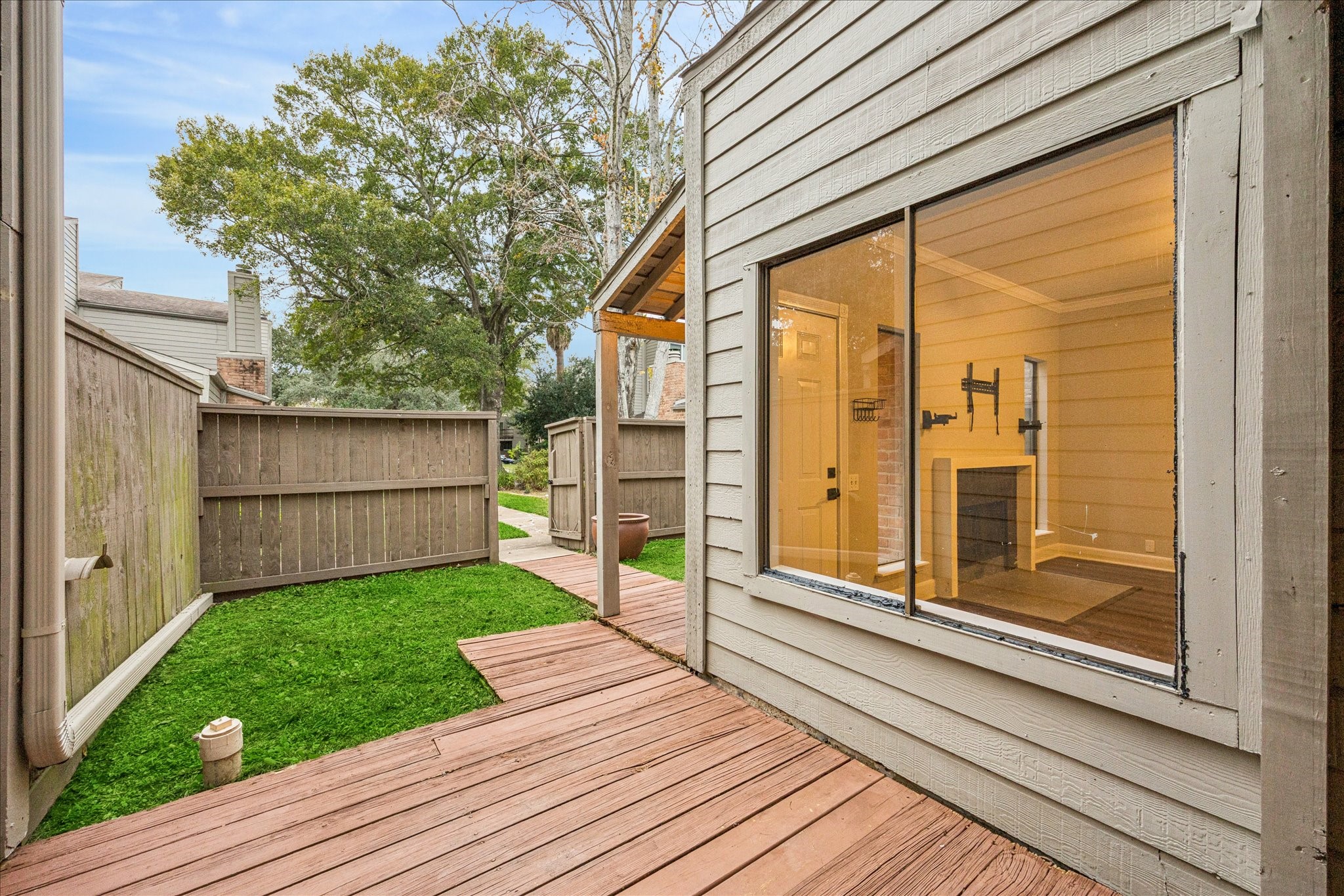 1615 Prairie Mark Lane Houston, TX 77077 - Photo 12 of 25 And this is stepping outside of the sliding glass door.