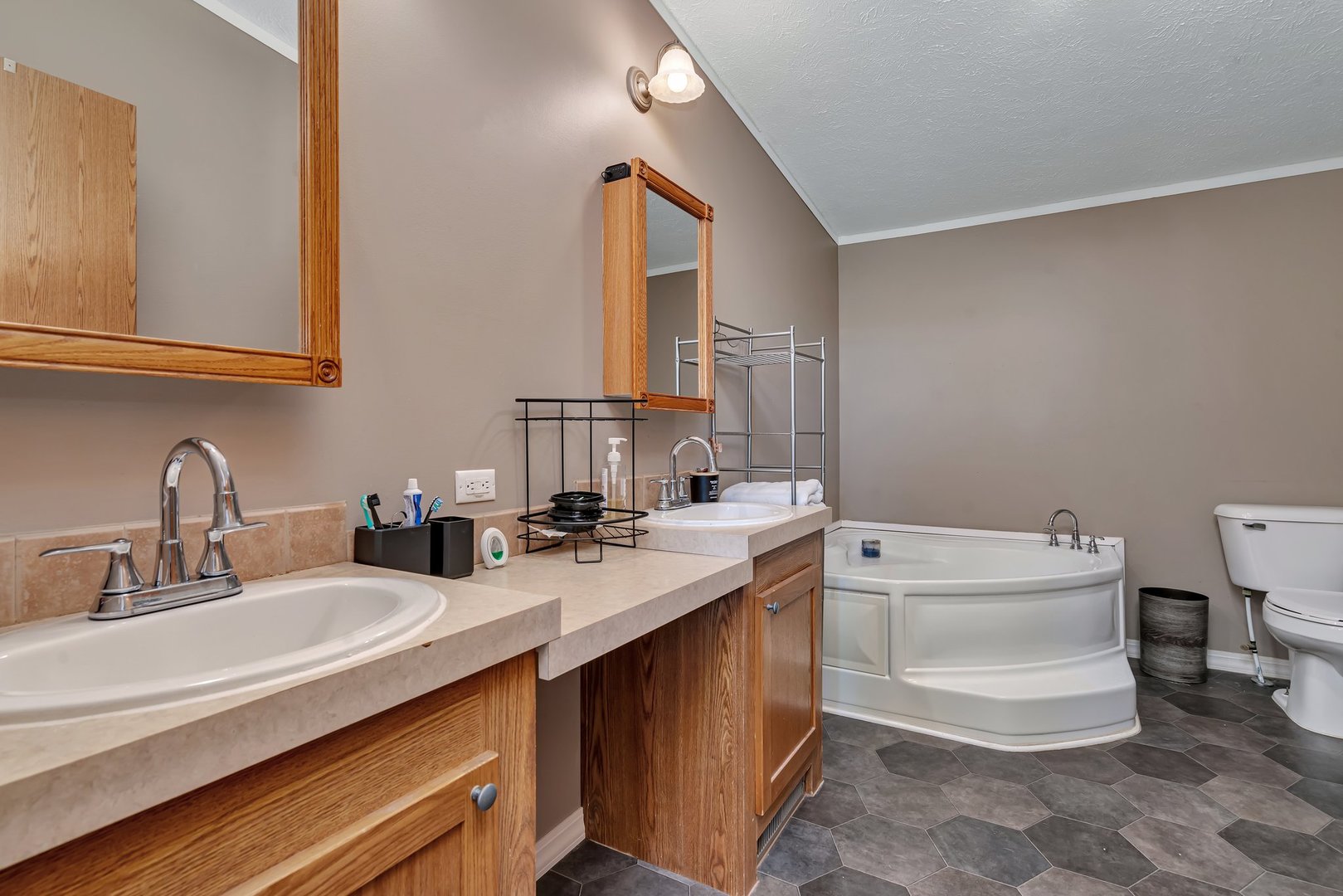 2389 East 29th Road Seneca, IL 61360 - Photo 23 of 46 a bathroom with a sink double vanity and a toilet