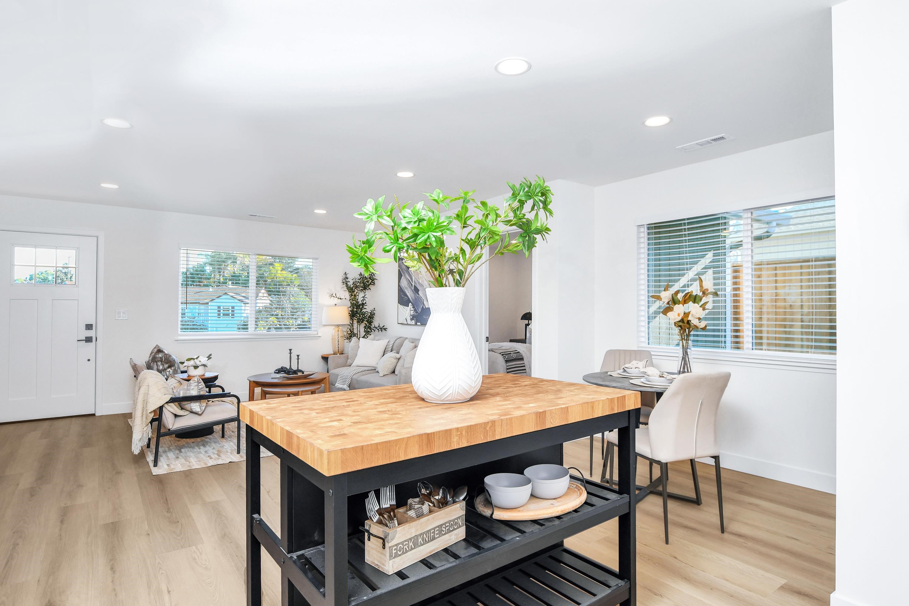1351 Shell Avenue Martinez, CA 94553 - Photo 10 of 29 Dining area featuring light wood-style floors and recessed lighting